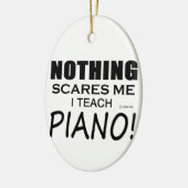 Niets geeft me Piano Keramisch Ornament (Links)