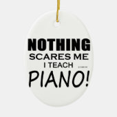 Niets geeft me Piano Keramisch Ornament (Voorkant)