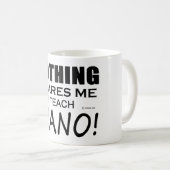 Niets geeft me Piano Koffiemok (Voorkant rechts)