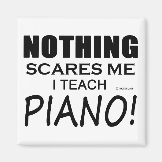 Niets geeft me Piano Magneet (Voorkant)