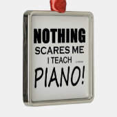 Niets geeft me Piano Metalen Ornament (Rechts)