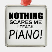 Niets geeft me Piano Metalen Ornament (Voorkant)