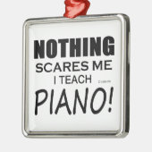 Niets geeft me Piano Metalen Ornament (Links)
