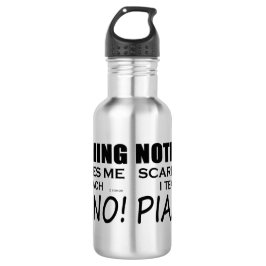 Niets geeft me Piano Waterfles