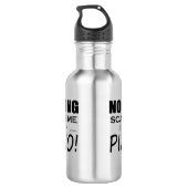 Niets geeft me Piano Waterfles (Achterkant)