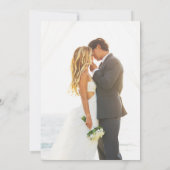 Niets Geks Alleen Liefde Trouwreceptie Kaart (Achterkant)