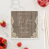 Niets Geks, Alleen Maar Liefde Rustieke Trouwdag Servet (Insitu)