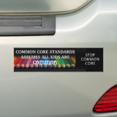 Niets gemeenschappelijks over onze Kinderen. Stop Bumpersticker (Op auto)