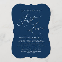 Niets Gewoons Alleen Liefde, Marineblauw, Trouwuit Kaart