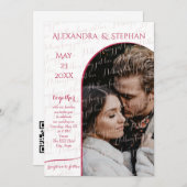 Niets Gewoons Alleen Liefde Script Roze Magenta Fo Kaart (Voorkant / Achterkant)