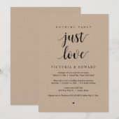 Niets Gewoons Alleen Liefde, Zwart, Trouwlocatie F Kaart (Voorkant / Achterkant)