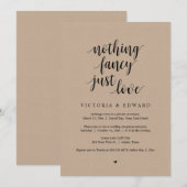 Niets Gewoons Alleen Liefde, Zwart, Trouwlocatie F Kaart (Voorkant / Achterkant)