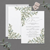 Niets Gewoons Gewoon Eucalyptus Informele Bruiloft Kaart