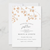 Niets gewoons, gewoon lief, een casual bruiloftsre kaart (Voorkant)