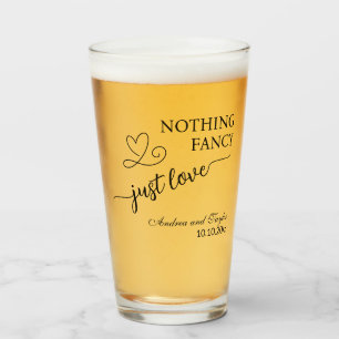 Niets gewoons gewoon lief elegante trouw glas