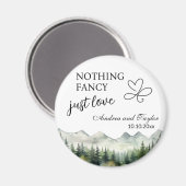 Niets gewoons, gewoon lief elegante trouwcadeau magneet (Voorkant / Achterkant)