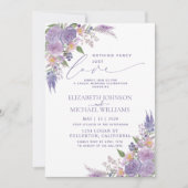 Niets Gewoons Gewoon Lief Lila Lavendel Bruiloft Kaart (Voorkant)