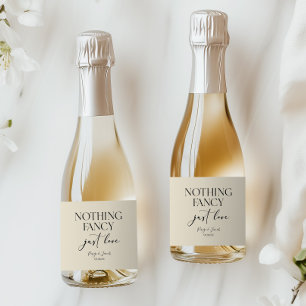 Niets Gewoons Gewoon Lief Minimalistische Casual T Sparkling Wijnetiket