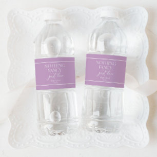 Niets gewoons, gewoon lief minimalistische casual  waterfles etiket