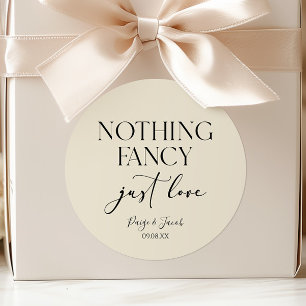 Niets Gewoons Gewoon Lief Minimalistische Zakelijk Ronde Sticker