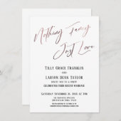 Niets gewoons, gewoon lief Rose goud Eenvoudig Ele Kaart (Voorkant / Achterkant)