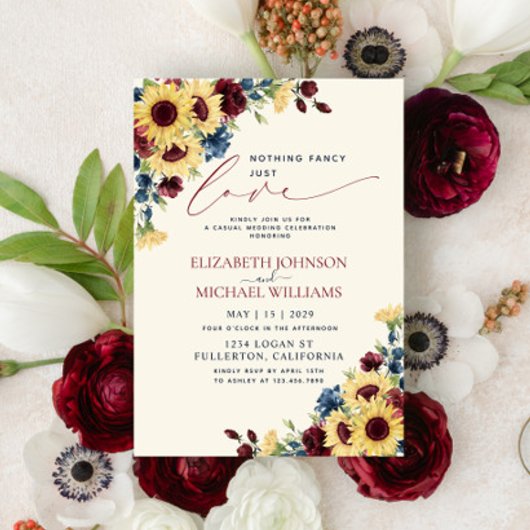 Niets Gewoons Gewoon Lief Zonnebloem Blauw Bourgon Kaart