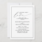 Niets Gewoons Gewoon Lief Zwart Wit informeel Trou Kaart (Voorkant)