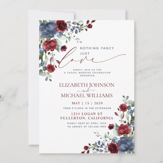 Niets gewoons, gewoon liefde blauw Bourgondië casu Kaart (Voorkant)