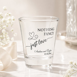 Niets gewoons, gewoon liefde Elegante trouw Shot Glas