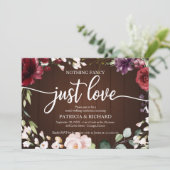 Niets gewoons, gewoon liefde Huwelijk Rustiek Hout Kaart (Staand voorkant)