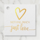 Niets gewoons, gewoon liefde Minimalistische bruil Bedankjes Labels (Voorkant)