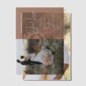 Niets gewoons, gewoon liefde Mocha Mousse uitnodig Vellum Uitnodigingen (Offset (Koppel))