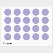 Niets gewoons, gewoon liefde Script Trouw Violet Ronde Sticker (Vel)