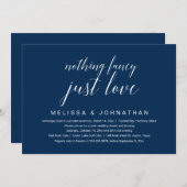 Niets gewoons, gewoon liefde, trouwfeest  kaart (Voorkant / Achterkant)