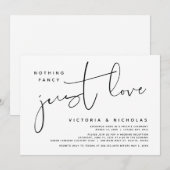 Niets gewoons, gewoon liefde, trouwfeest met weglo kaart (Voorkant / Achterkant)