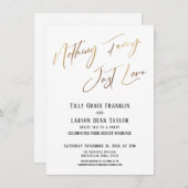 Niets gewoons, gewoon liefde voor goud Elegante ty Kaart (Voorkant / Achterkant)