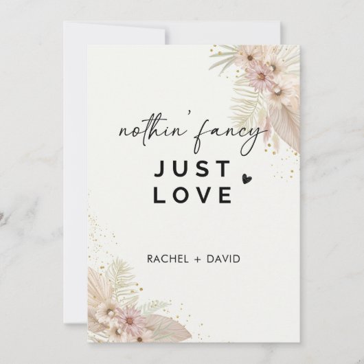 Niets gewoons, gewoon liefde We zijn weggelopen Br Kaart (Voorkant)