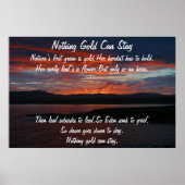 Niets Gold kan Poster blijven (Voorkant)