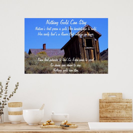 Niets Gold kan Poster blijven 7 (Keuken)