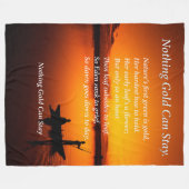 Niets Gold kan vader en zoon blijven vissen Fleece Deken (Voorkant (Horizontaal))