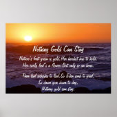 Niets Gold kan zon Poster blijven (Voorkant)