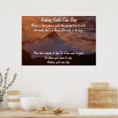 Niets goud kan oceaan blijven poster (Keuken)