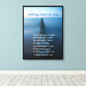 Niets goud kan Ocean Walkway blijven Canvas Afdruk (Insitu (Houten vloer))