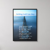 Niets goud kan Ocean Walkway blijven Canvas Afdruk (Voorkant)