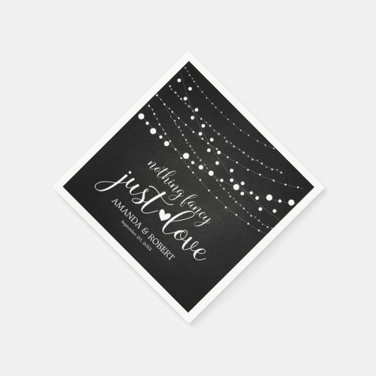 Niets Grieks Rustieke Krijt String Lichtjes Bruilo Servet (Hoek)