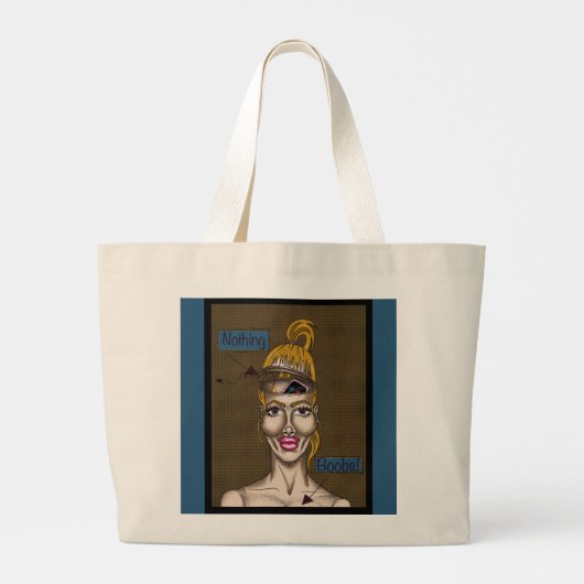 Niets Grote Tote Bag (Achterkant)