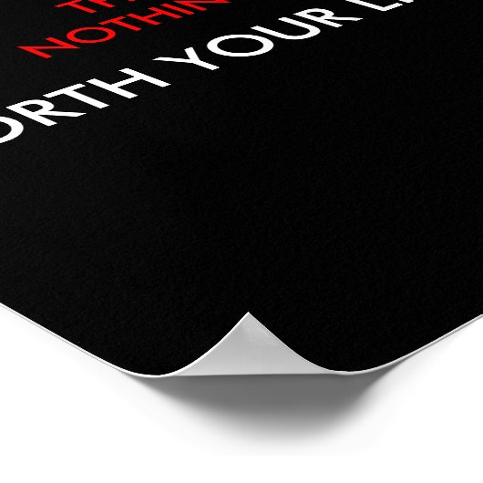 Niets hier Skull Sign Poster (Hoek)