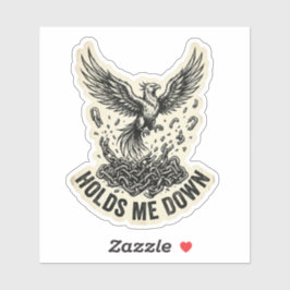 Niets Houdt Me Gegen Phoenix Gebroken Ketting Bike Sticker