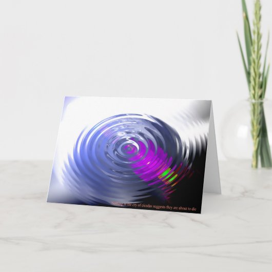 Niets in de kreet van de cicaden kaart (Voorkant)