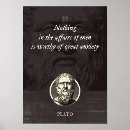 Niets in de zaken van mannen is groot waard poster